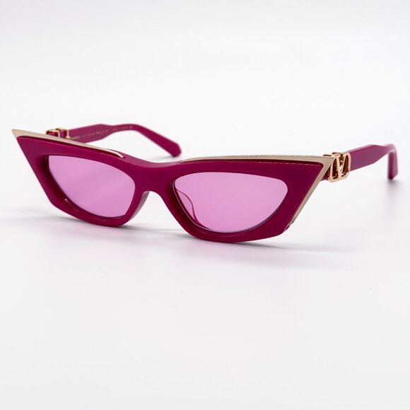 NEW VALENTINO V-GOLDCUT VLS-113C PINK WOMEN CAT EYE SUNGLASSES VALENTINO main image 8